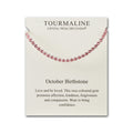 October Birthstone Friendship Slider Bracelet with Tourmaline Zircondia® Crystals