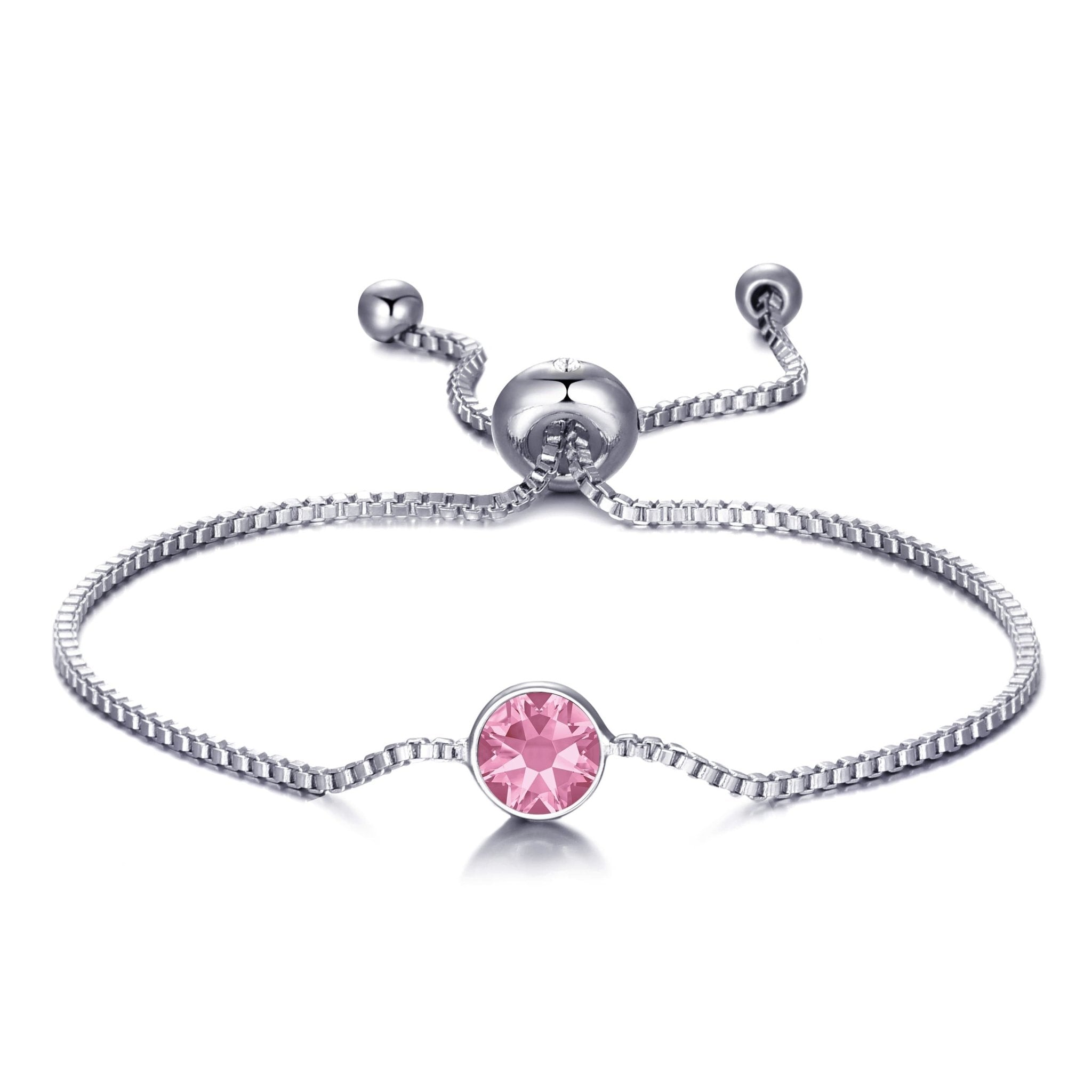 October (Tourmaline) Birthstone Bracelet Created with Zircondia® Crystals