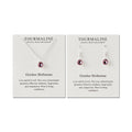 October (Tourmaline) Birthstone Necklace & Drop Earrings Set Created with Zircondia® Crystals