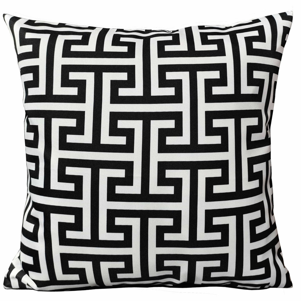 OLIVIA ROCCO Milano Black Waterproof Cushion Covers 43x43 cm Reversible Breathable