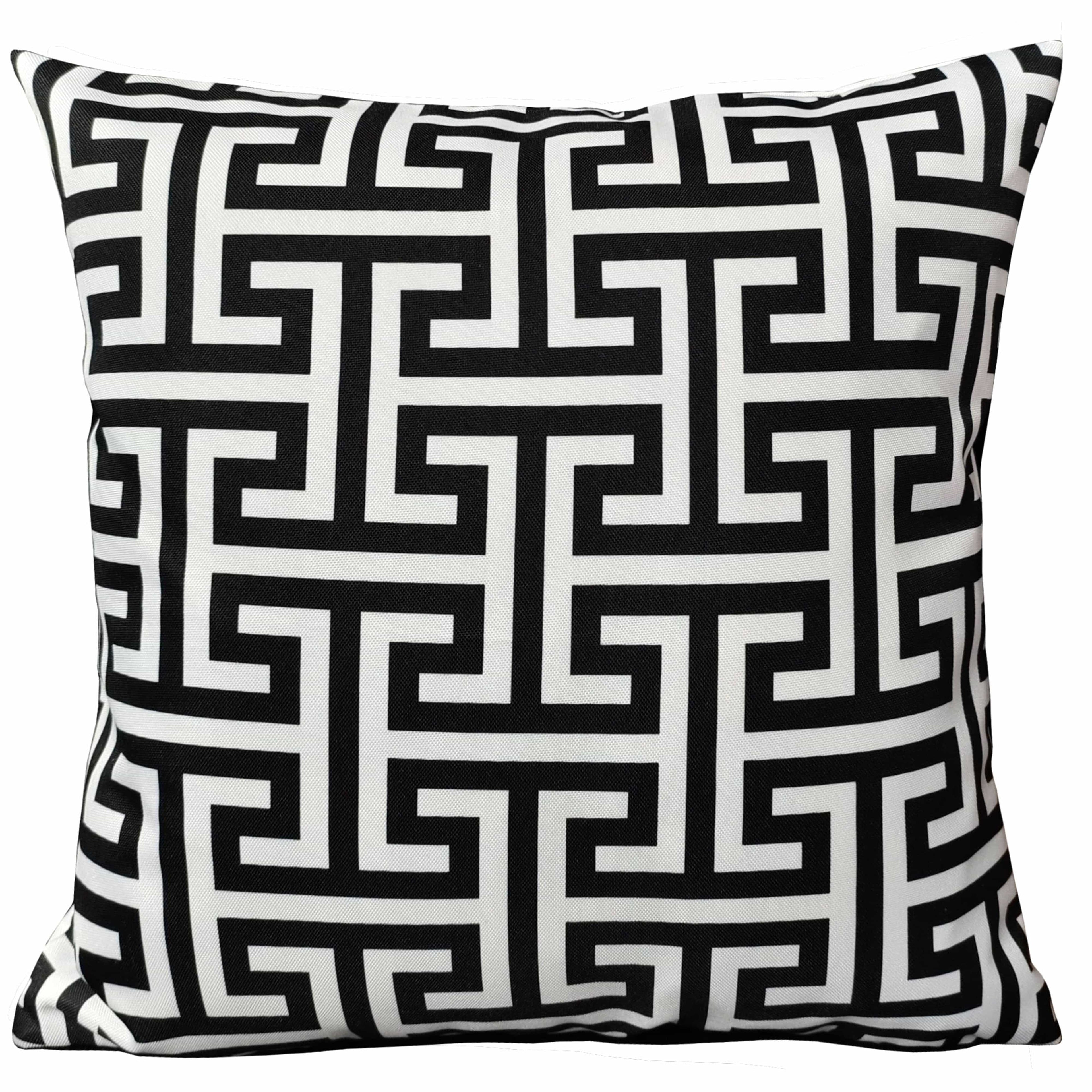 OLIVIA ROCCO Milano Black Waterproof Cushion Covers 43x43 cm Reversible Breathable