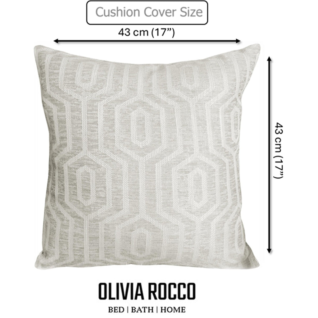 OLIVIA ROCCO Paris Cushion Covers 2 Pack Modern Natural Decorative Square Scatter