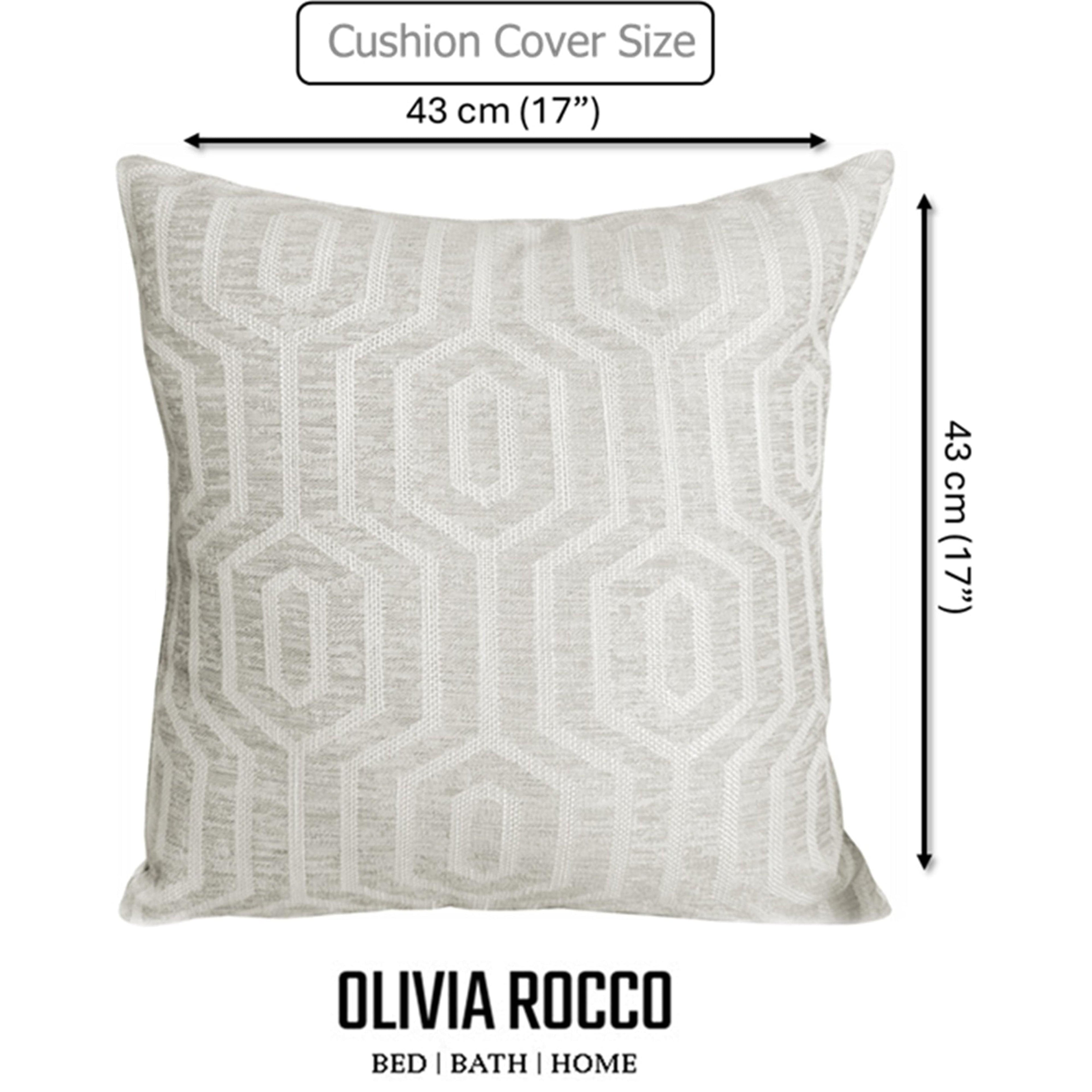 OLIVIA ROCCO Paris Cushion Covers 2 Pack Modern Natural Decorative Square Scatter