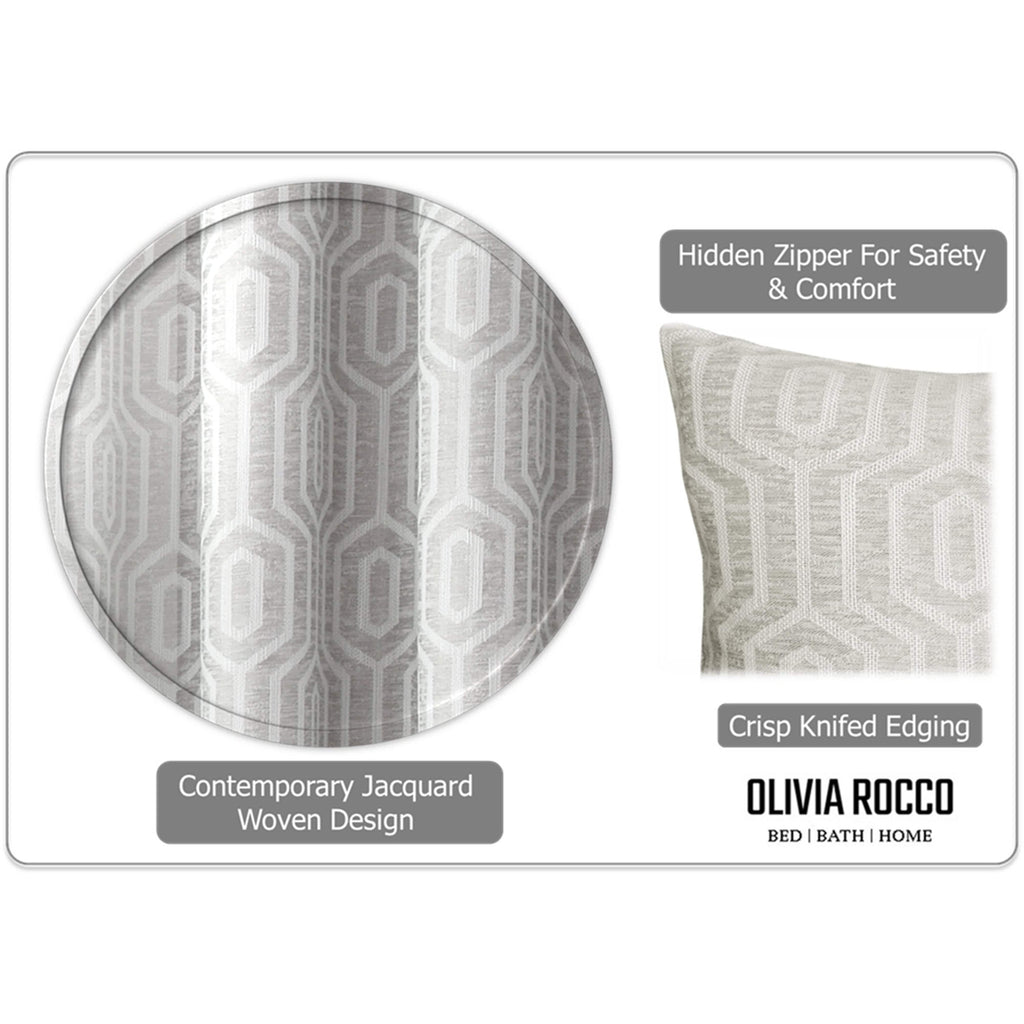 OLIVIA ROCCO Paris Cushion Covers 2 Pack Modern Natural Decorative Square Scatter