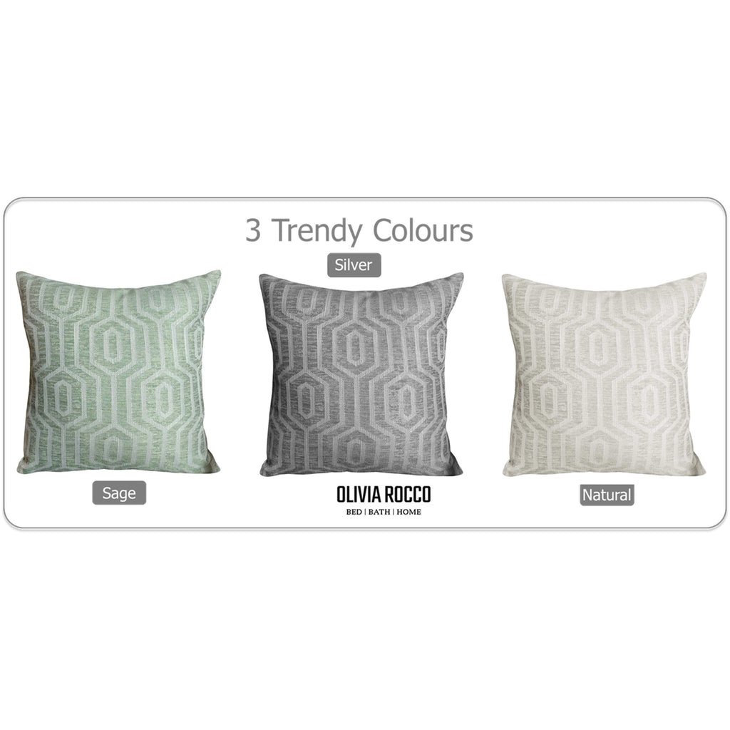 OLIVIA ROCCO Paris Cushion Covers 2 Pack Modern Natural Decorative Square Scatter