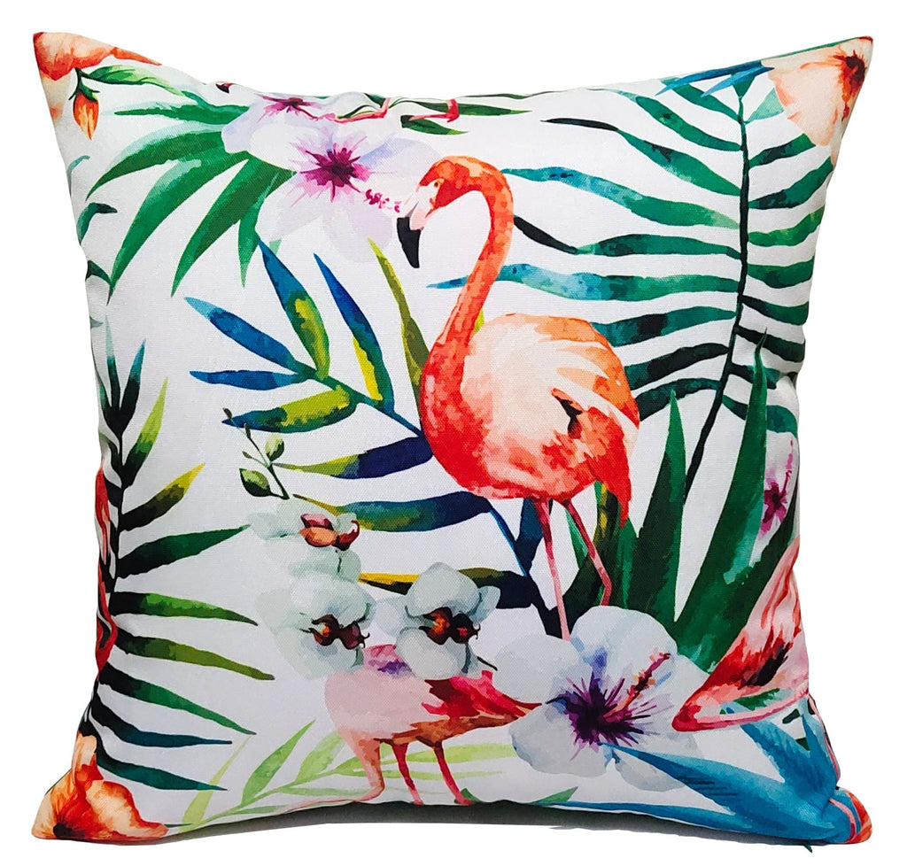 OLIVIA ROCCO Flamingo Waterproof Cushion Covers 43x43 cm Reversible Breathable Decorative