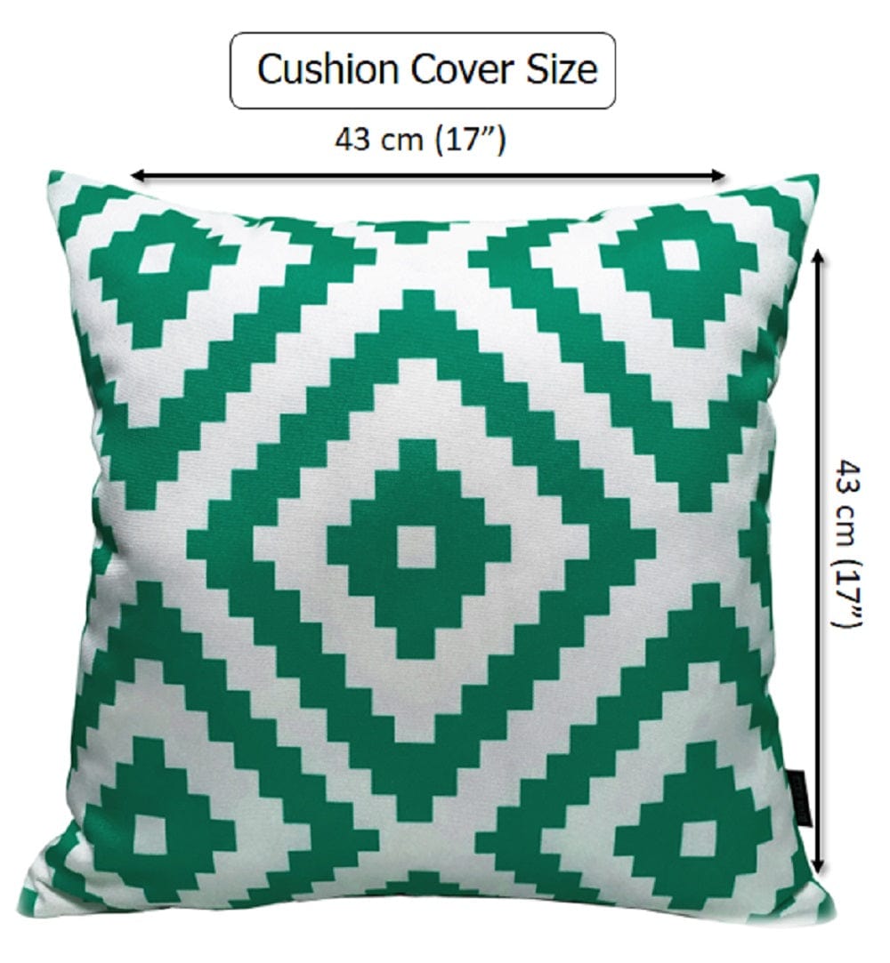 OLIVIA ROCCO Nairobi Lime Green Waterproof Decorative Cushion Covers 43 x 43cm Super Soft Bedroom Refresh Accent