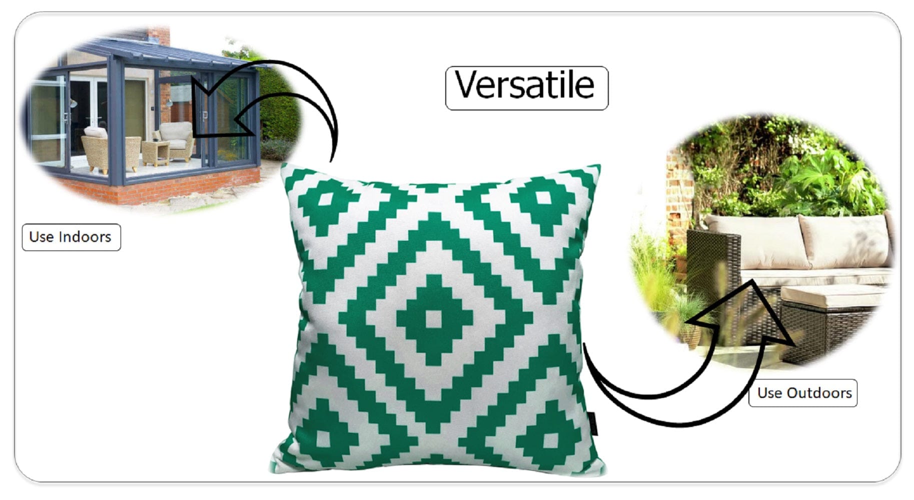 OLIVIA ROCCO Nairobi Lime Green Waterproof Decorative Cushion Covers 43 x 43cm Super Soft Bedroom Refresh Accent