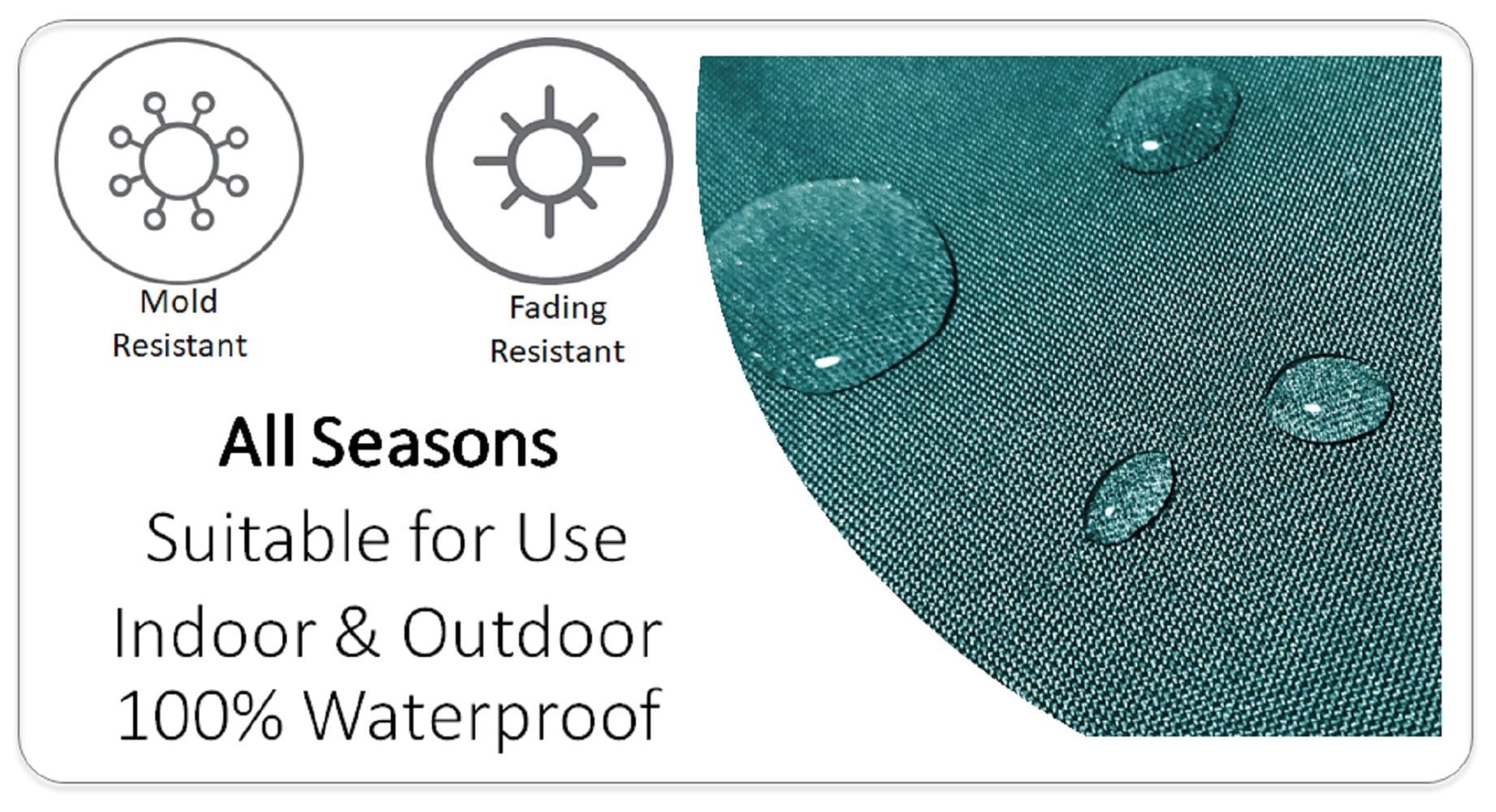 OLIVIA ROCCO Pelican Outdoor Waterproof Weather-Resistant Cushion Covers 43x43 Super Soft Bedroom Refresh Accent