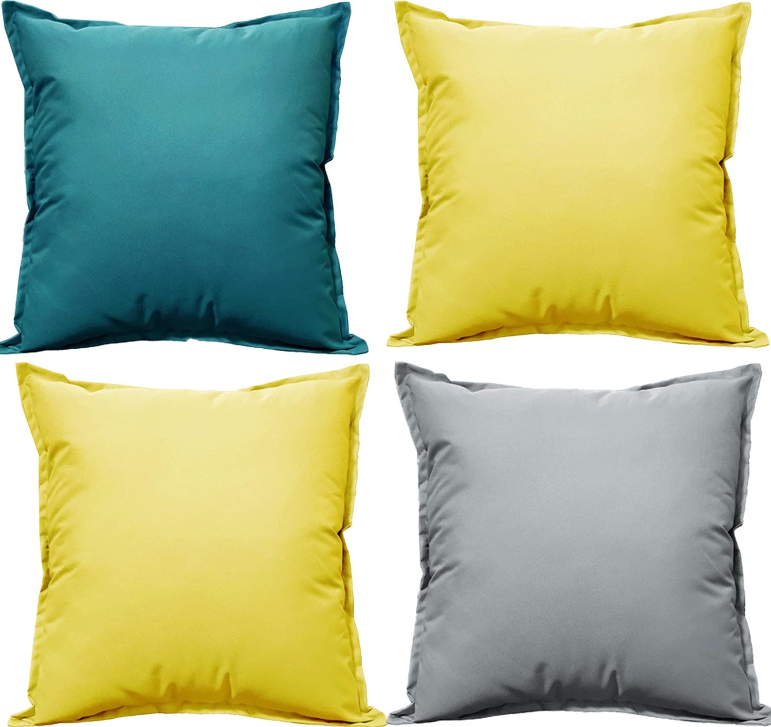 OLIVIA ROCCO Pack Of 4 Waterproof Cushion Covers 60 x 60 cm For Outdoor And Indoor Use