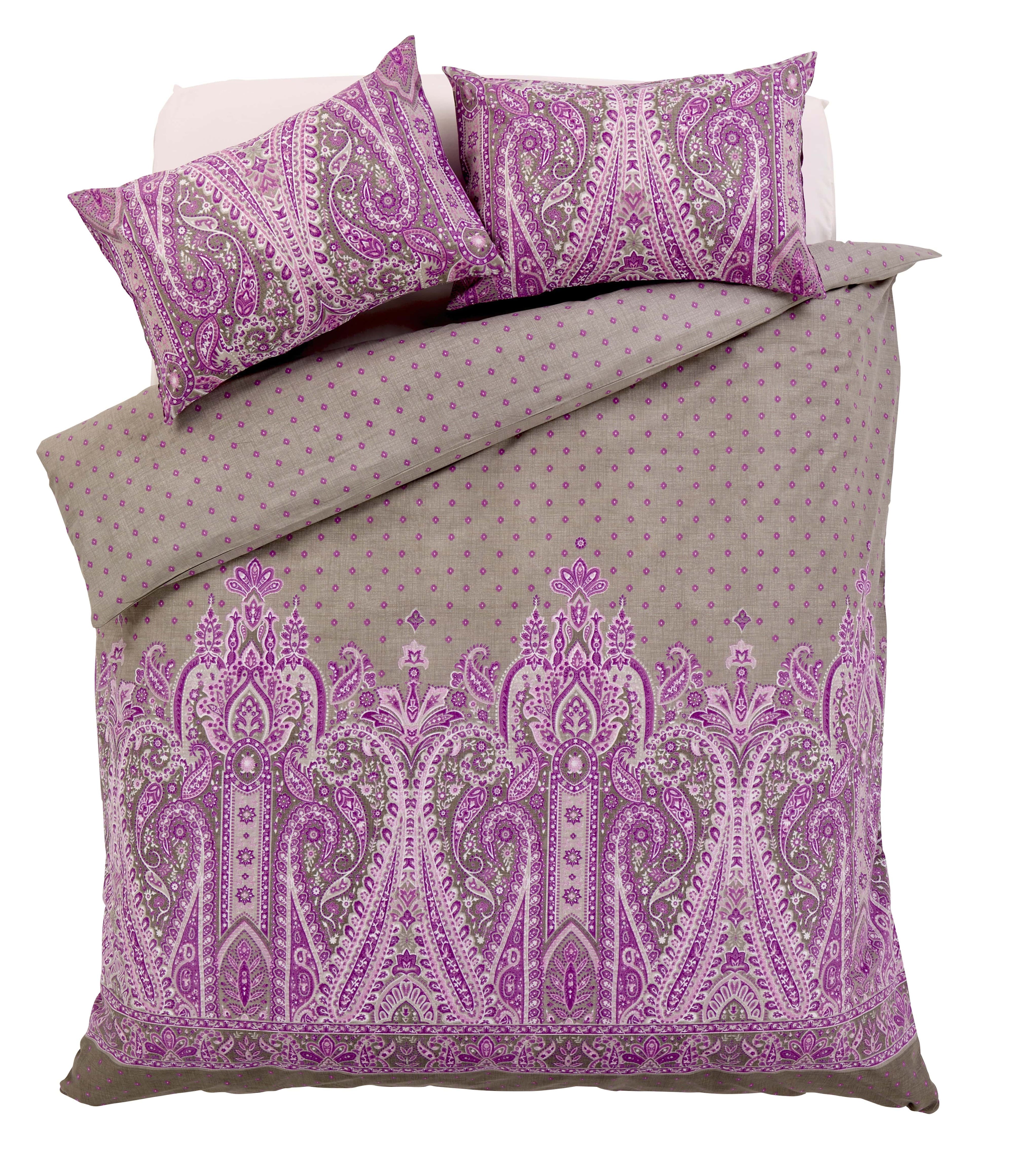 OLIVIA ROCCO Duvet Set Cotton Rich Paisley Design For Double And King Sizes In Bold