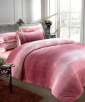 OLIVIA ROCCO Ombre Teddy Fleece Duvet Set With Diamante Detailing Two-Tone Luxury Bedding