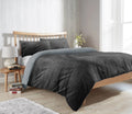 OLIVIA ROCCO Maine Check Fleece Duvet Cover Set Reversible With Pillowcases Super Soft