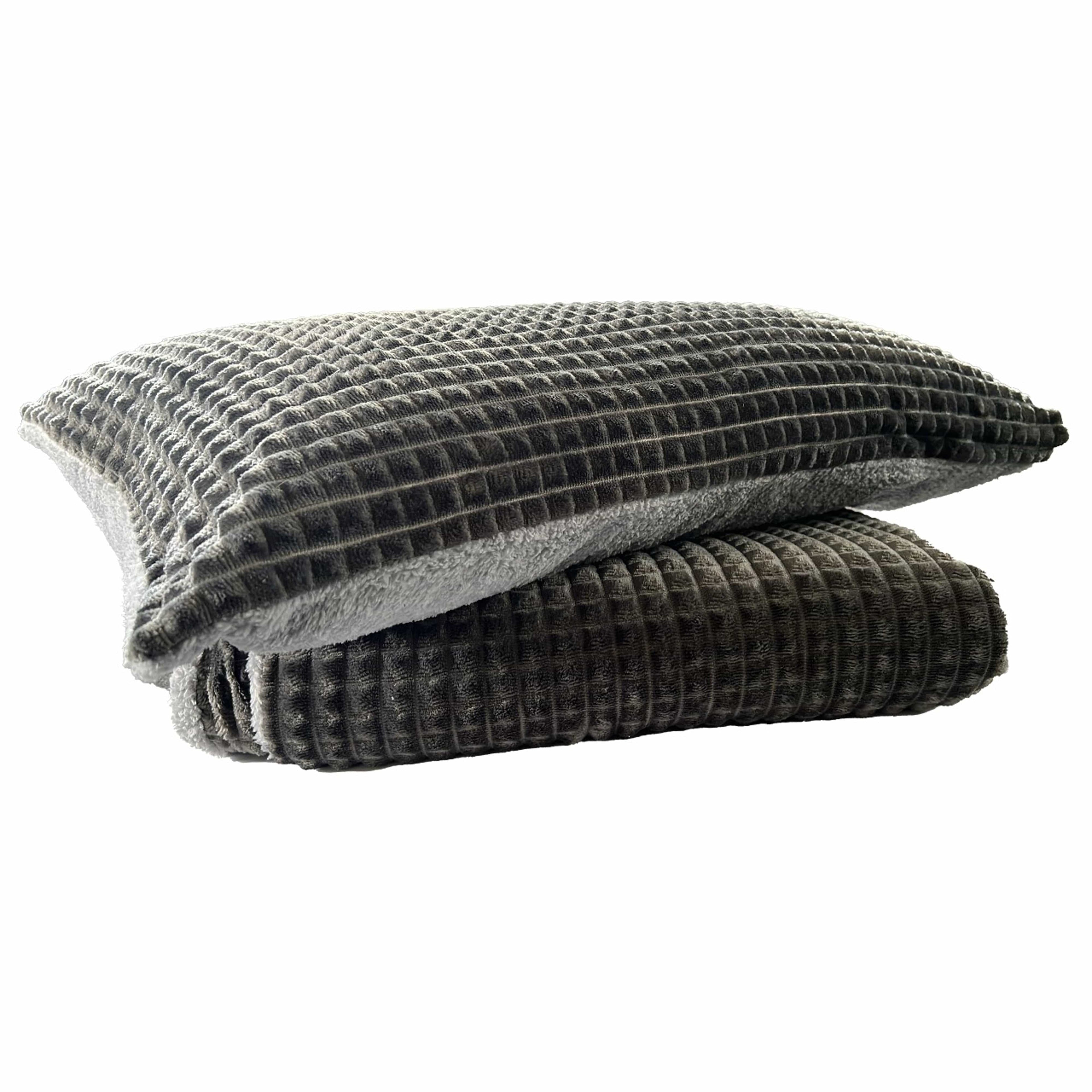 OLIVIA ROCCO Maine Check Fleece Duvet Cover Set Reversible With Pillowcases Super Soft