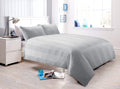 OLIVIA ROCCO Waffle Stripe Handwoven Jacquard Cotton Rich Duvet Cover Set Multiple Sizes