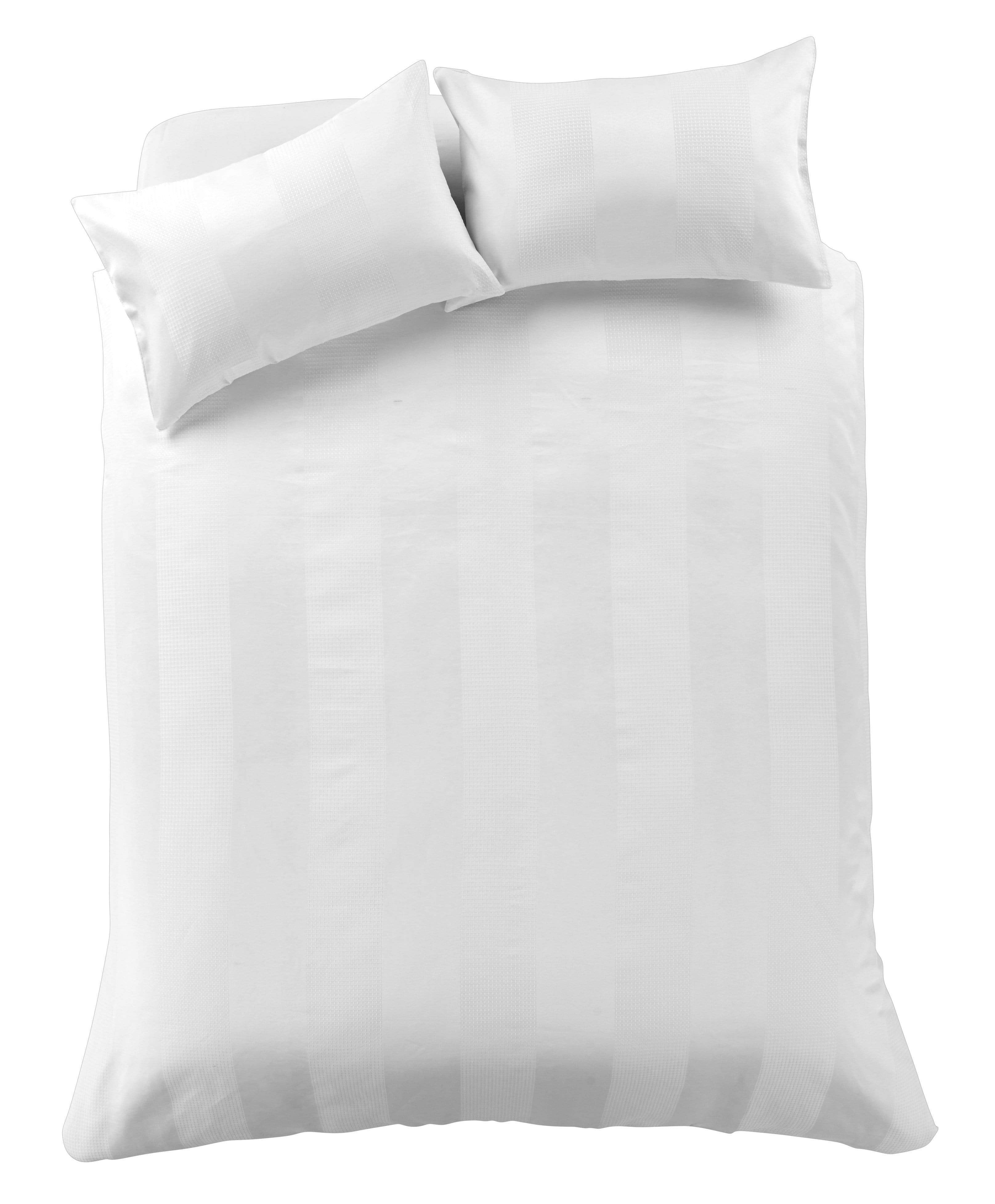 OLIVIA ROCCO Waffle Stripe Handwoven Jacquard Cotton Rich Duvet Cover Set Multiple Sizes