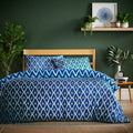 OLIVIA ROCCO Duvet Cover Set With Pillowcases Madeira Sapphire Super Soft Flannel