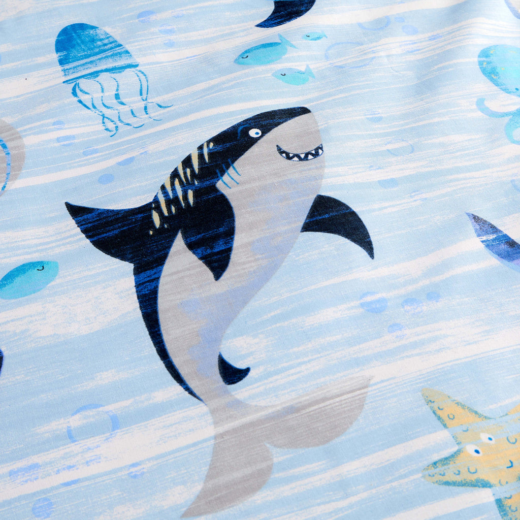 OLIVIA ROCCO Duvet Cover Set For Kids For Boys And Girls Sharks And Whales Reversible