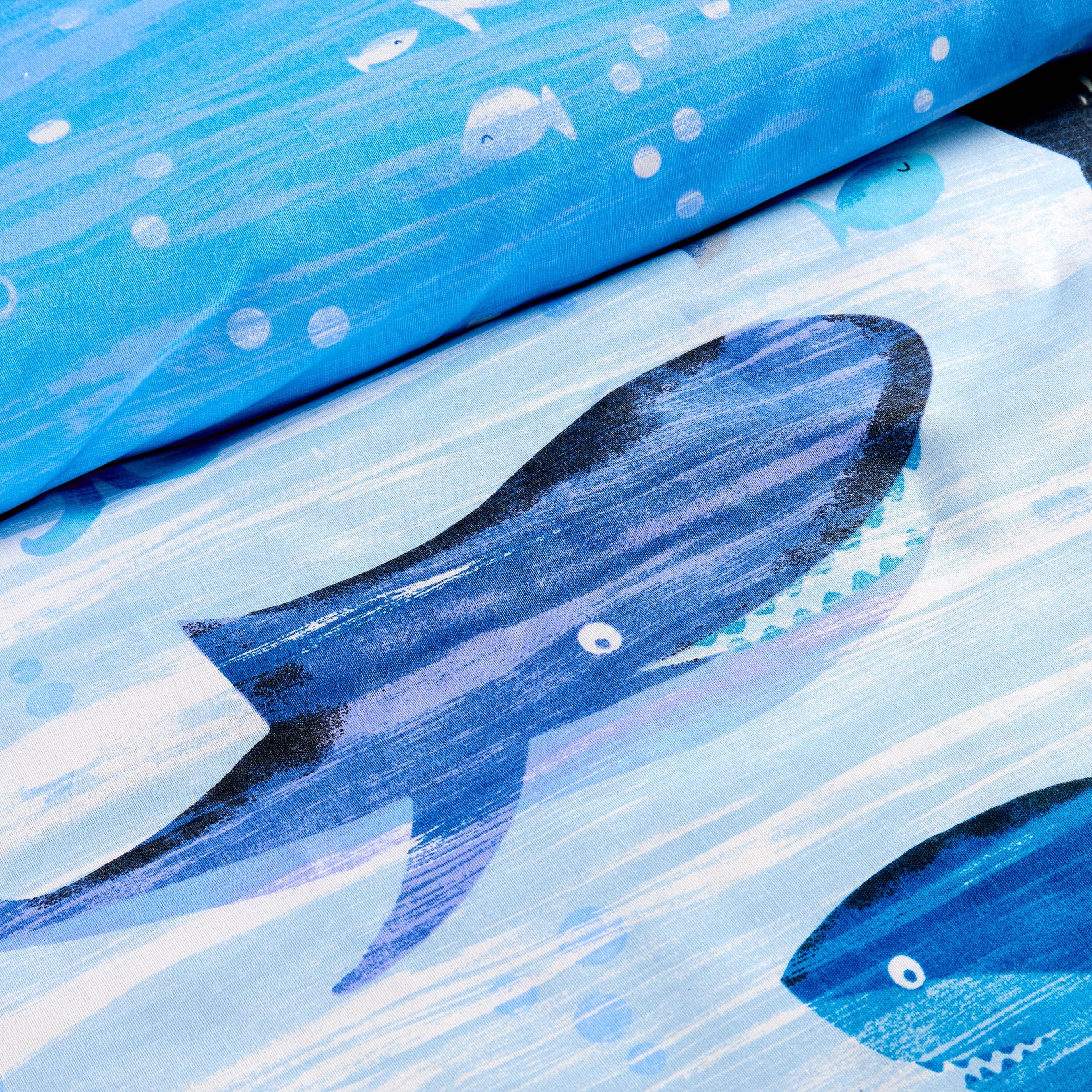 OLIVIA ROCCO Duvet Cover Set For Kids For Boys And Girls Sharks And Whales Reversible