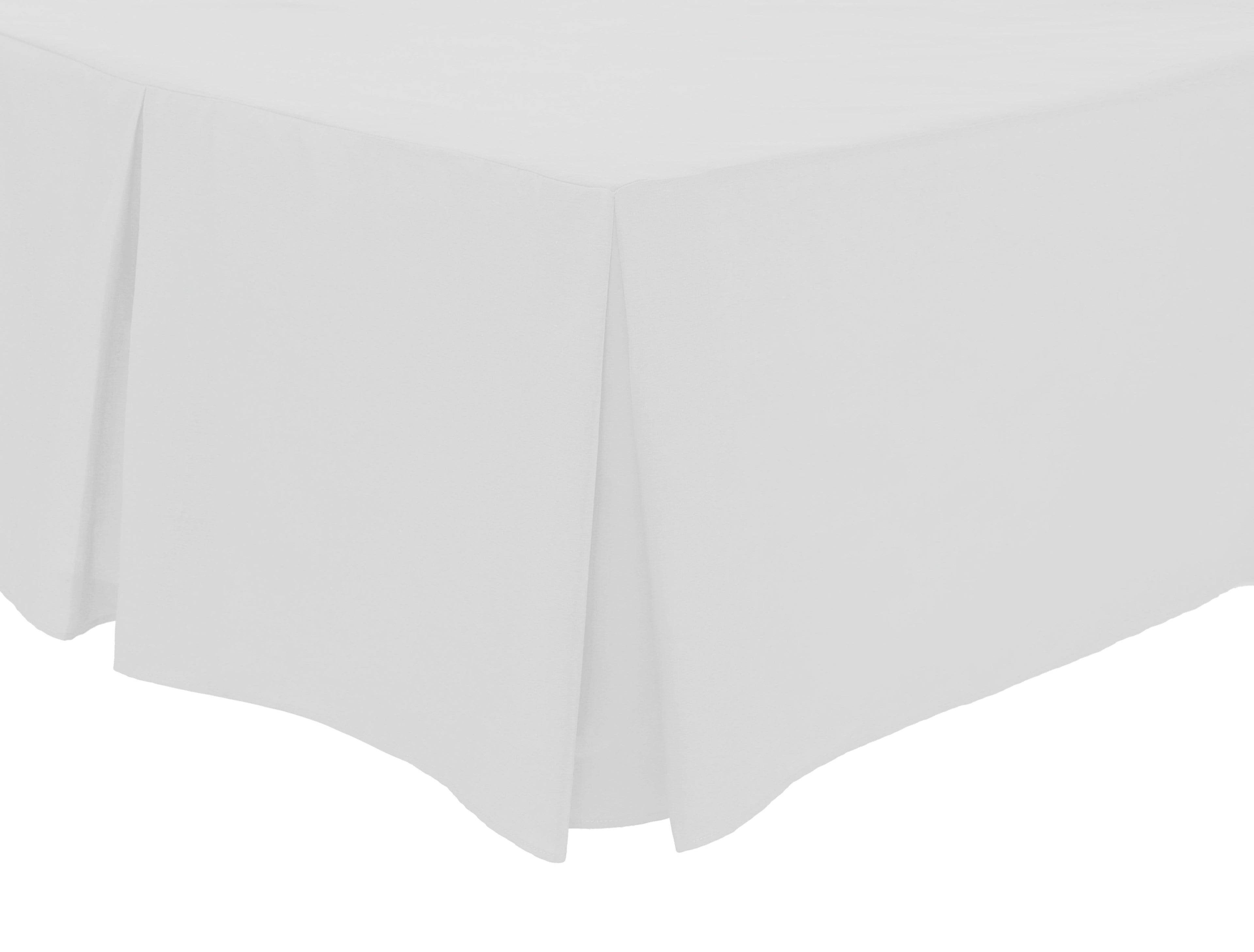 OLIVIA ROCCO Basics Fitted Pleated Valance Sheet Indus Valley Cotton Blend OEKO-TEX