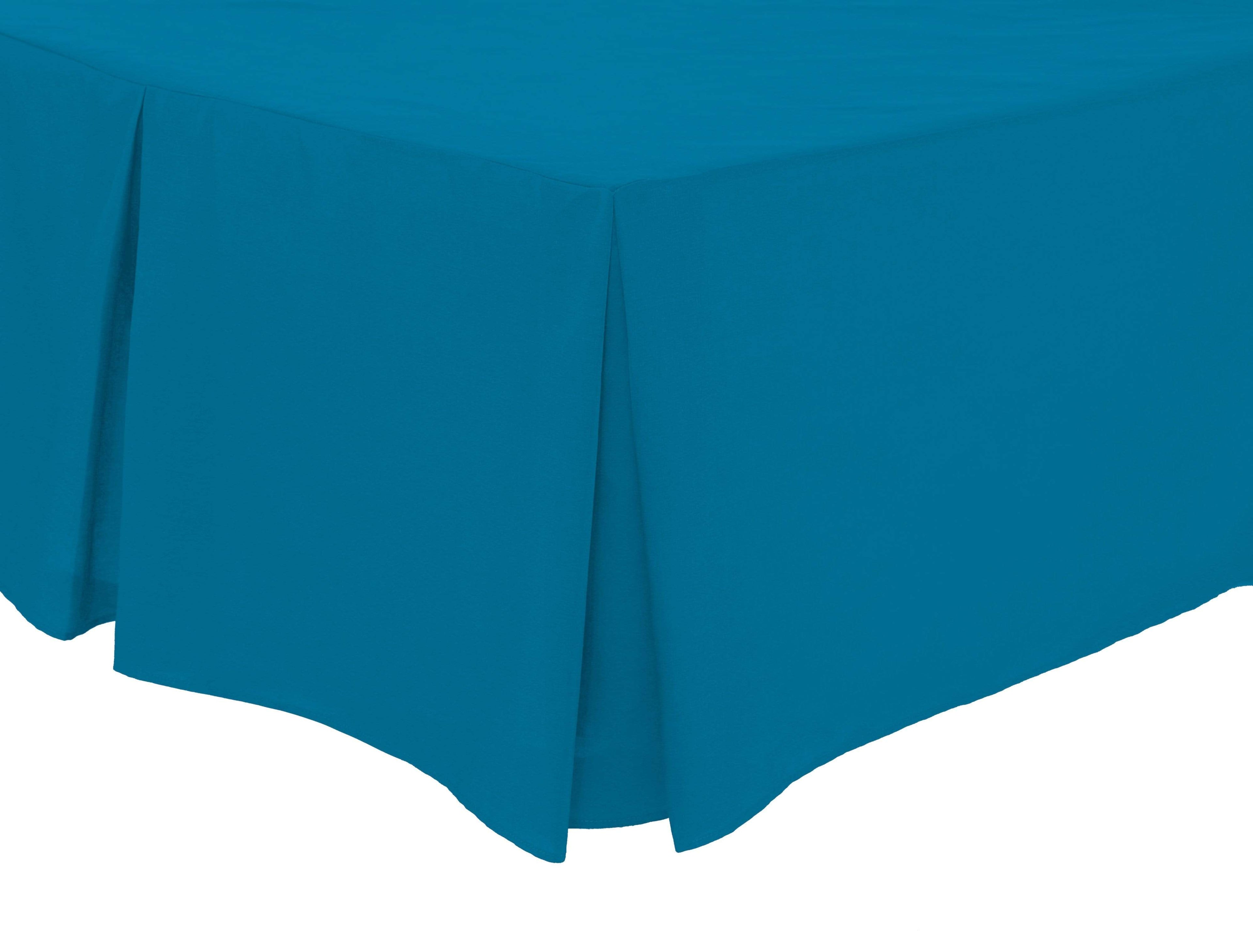 OLIVIA ROCCO Basics Fitted Pleated Valance Sheet Indus Valley Cotton Blend OEKO-TEX