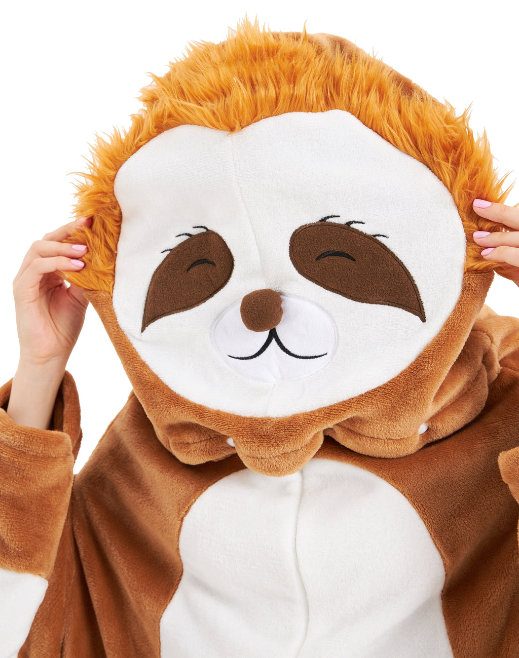 OLIVIA ROCCO Oversized Sloth Animal Wearable Fleece Blanket Hoodie for Sofas and Beds