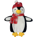 OLIVIA ROCCO Festive Penguin Christmas Hot Water Bottle 1L Natural Rubber With Cover UK