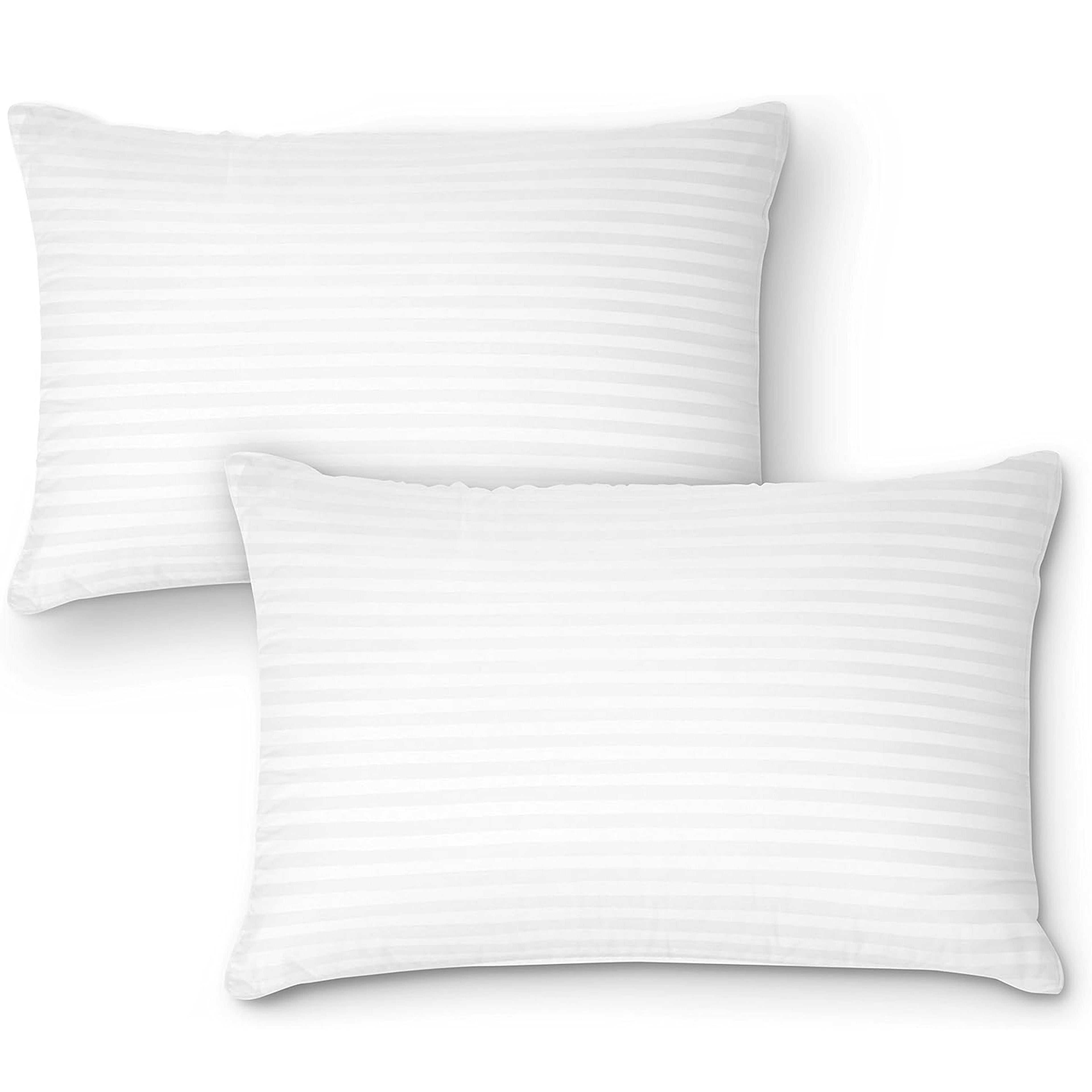 OLIVIA ROCCO 2 Pack Luxury Hotel Pillows Hypoallergenic Hollowfibre Soft Medium Support
