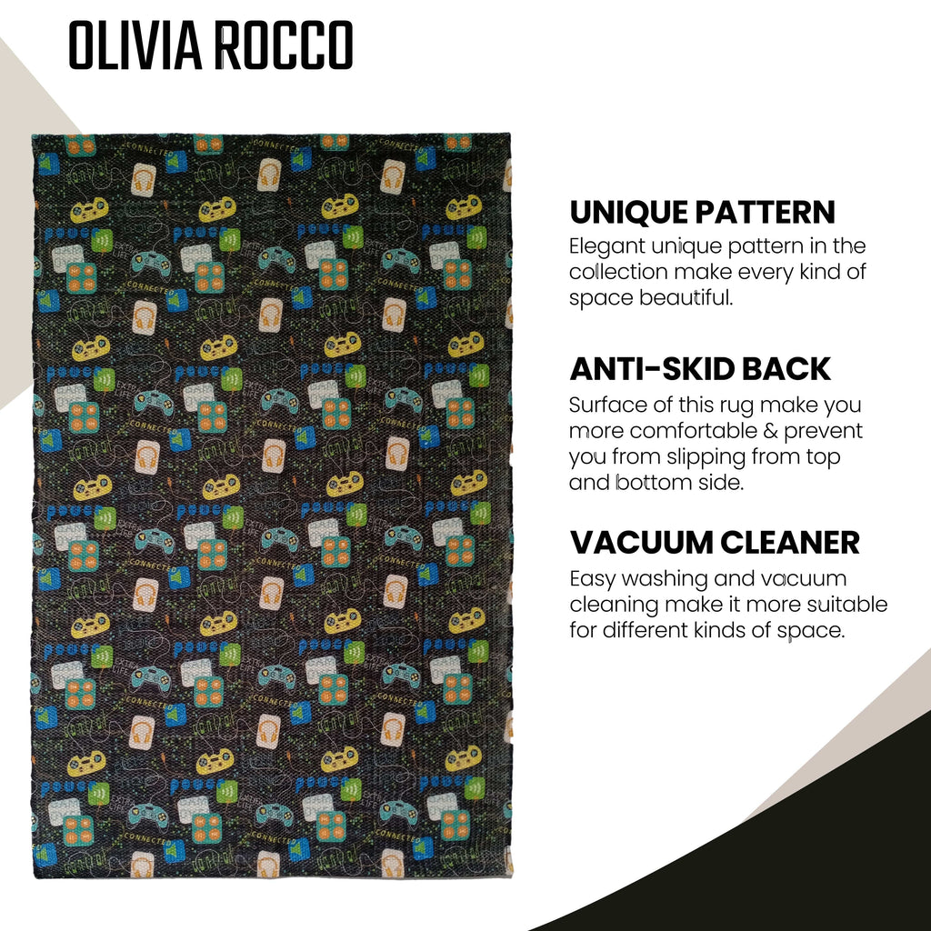 OLIVIA ROCCO Animal Print Non-Slip Soft Durable Floor Rug For Living Room Bedroom Hallway