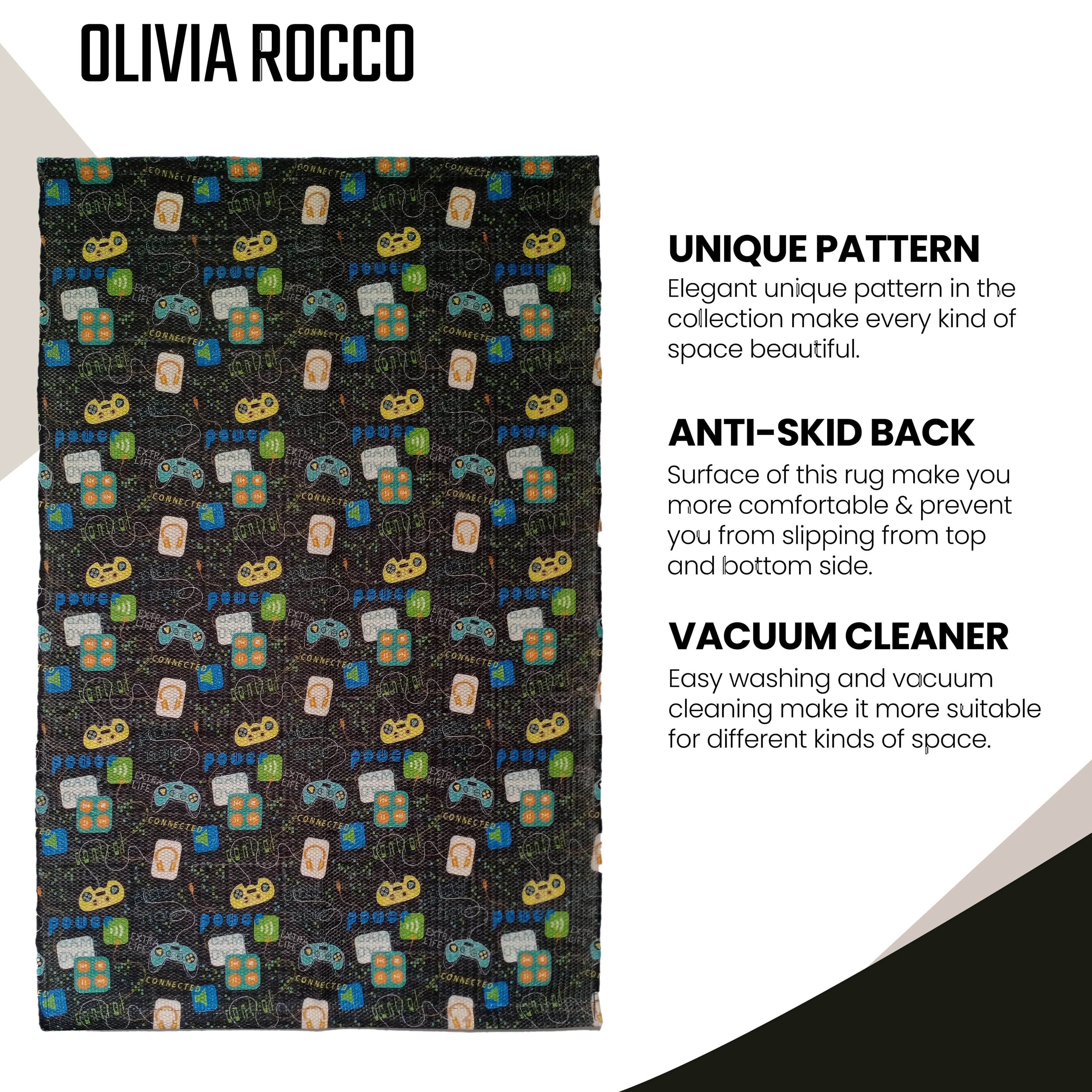 OLIVIA ROCCO Animal Print Non-Slip Soft Durable Floor Rug For Living Room Bedroom Hallway