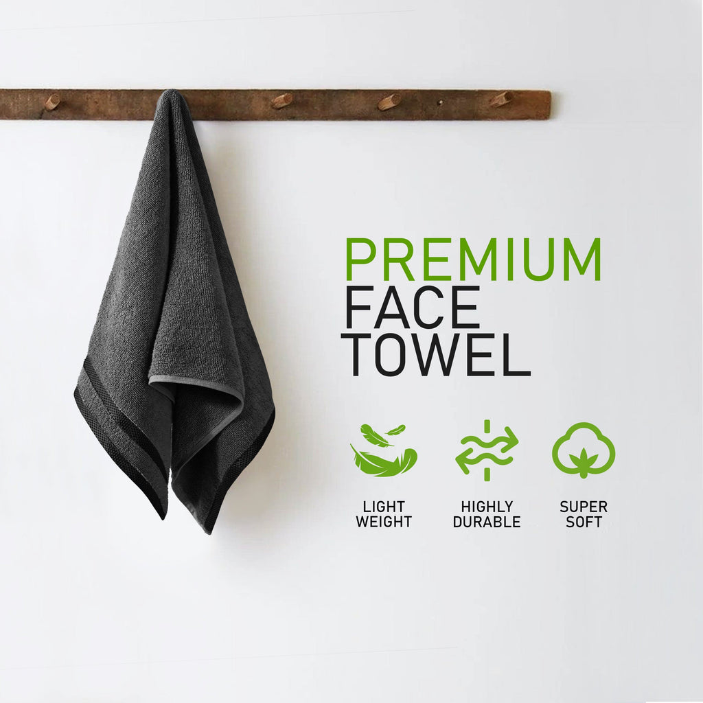 OLIVIA ROCCO Belmont Viscose Stripe Grey Towels 100% Cotton Hotel Quality Super Absorbent
