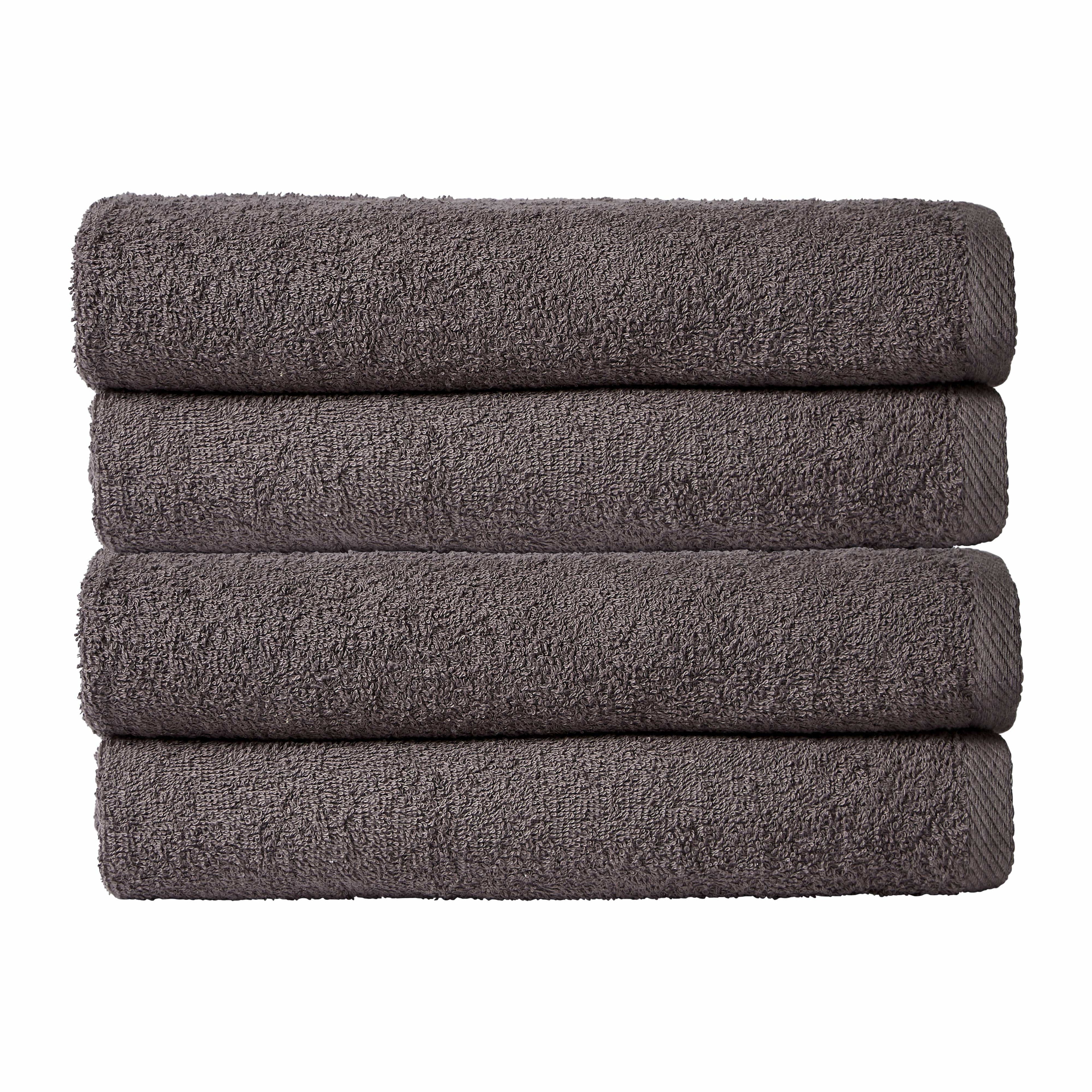 OLIVIA ROCCO Pack Of 4 Large Quick-Drying Indus Valley Cotton Bath Sheets 80x140cm