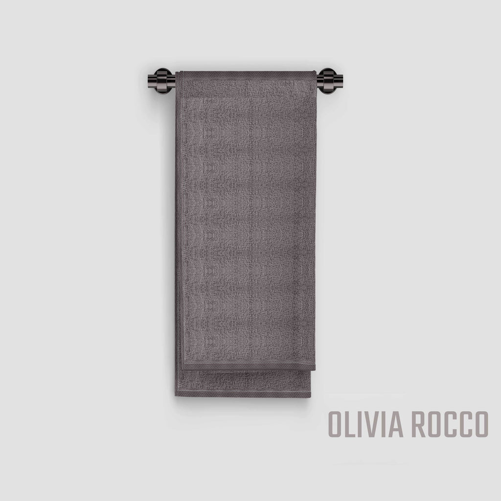 OLIVIA ROCCO Pack Of 4 Large Quick-Drying Indus Valley Cotton Bath Sheets 80x140cm