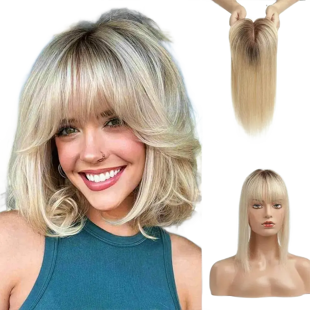 Blonde Ombre Silk Hair Topper