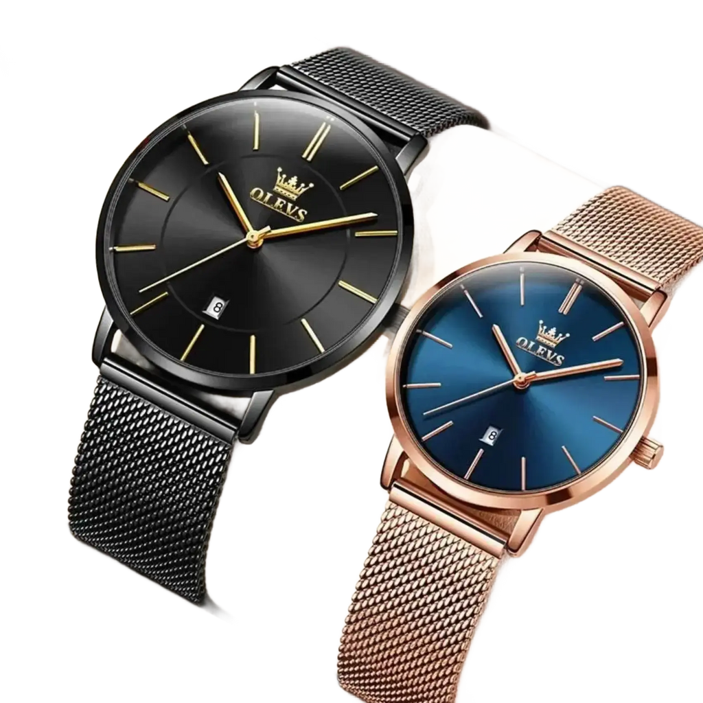 Simplicity Mesh Belt Couple Watches