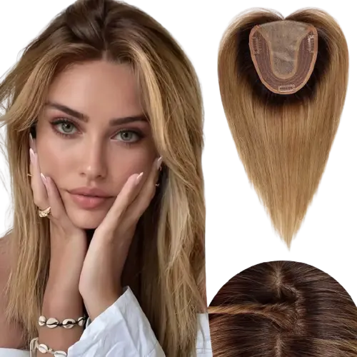 100% Remy Blonde Hair Toppers