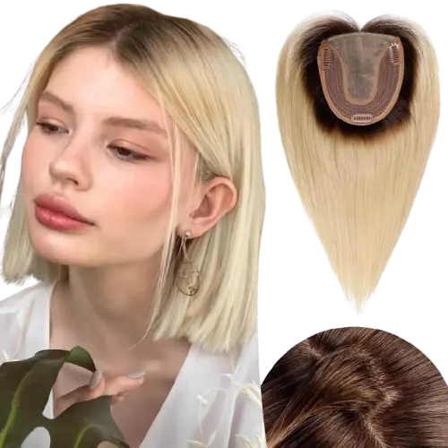 100% Remy Blonde Hair Toppers