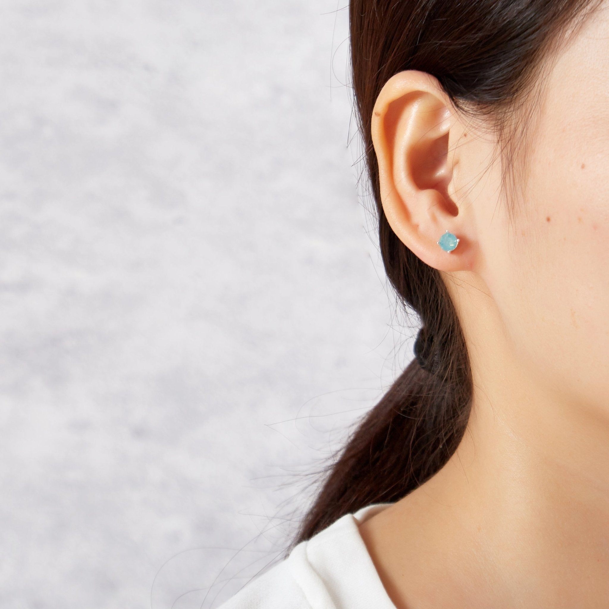 Pack of Three Opal Earrings Created with Zircondia® Crystals