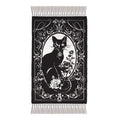 Black Cat Occult Rug Woven Cotton Gothic Home Décor - Alchemy Gothic Paracelsus