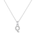 Pave Initial Necklace Letter Q Created with Zircondia® Crystals