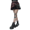 Poizen Industries Phantom Highlander Skirt Black Tartan