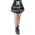 Poizen Industries Phantom Waltz Skirt Black/White