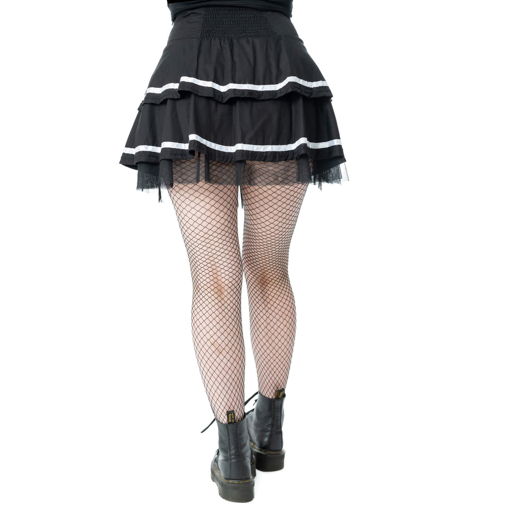 Poizen Industries Phantom Waltz Skirt Black/White
