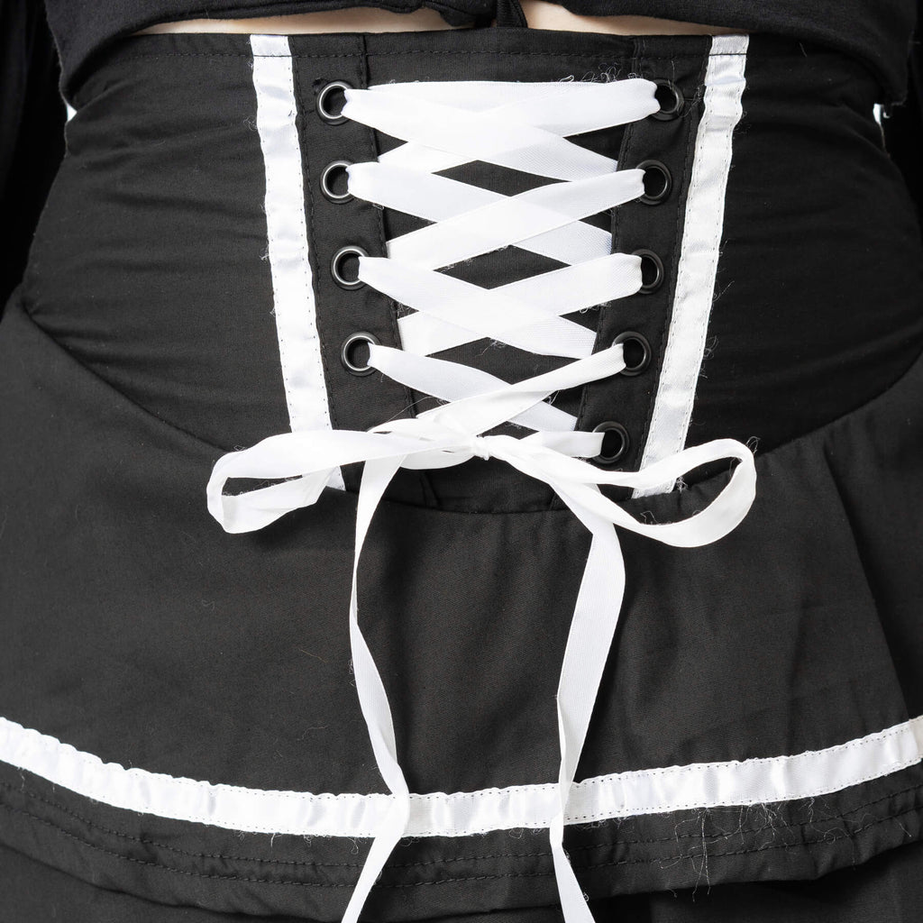 Poizen Industries Phantom Waltz Skirt Black/White