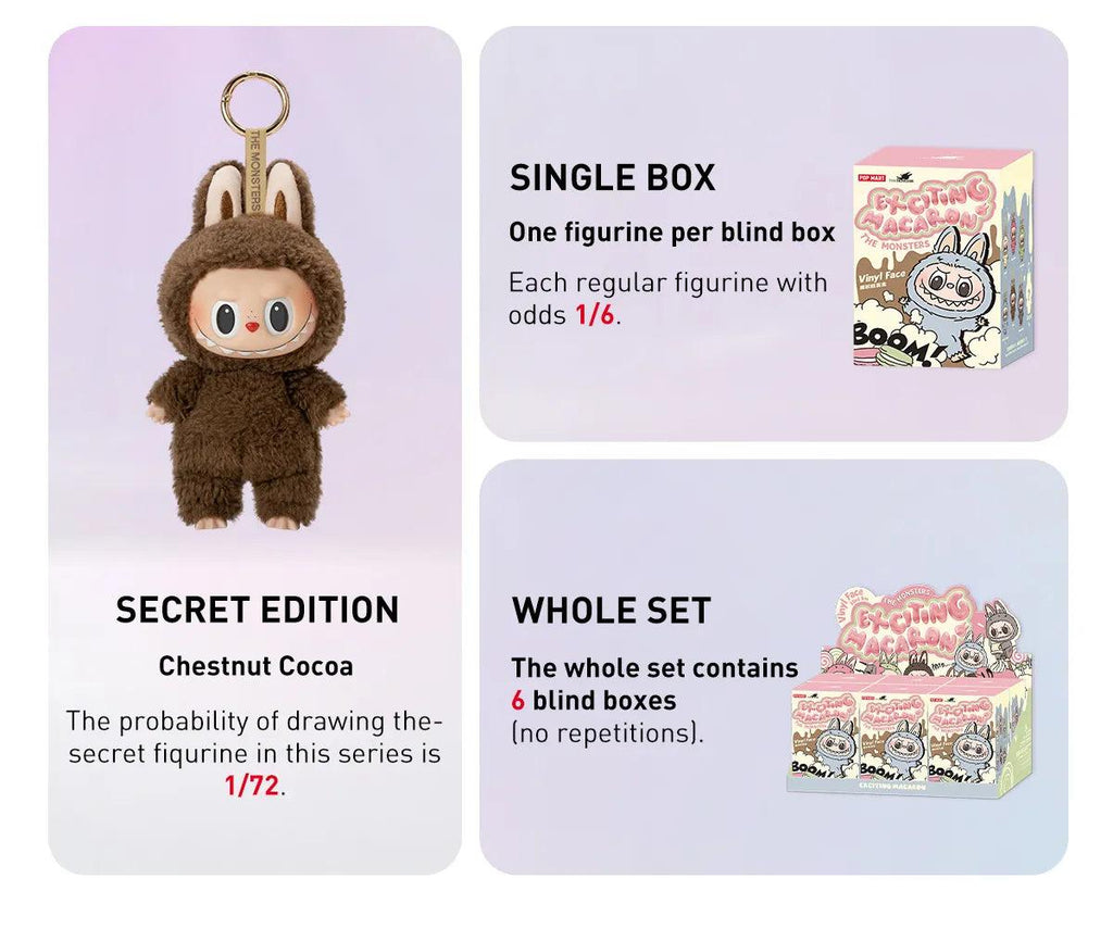 Pop Mart Labubu The Monsters 'Exciting Macarons' Vinyl