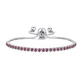 Purple Tennis Friendship Slider Bracelet Created with Zircondia® Crystals