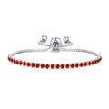 Red Tennis Friendship Slider Bracelet Created with Zircondia® Crystals