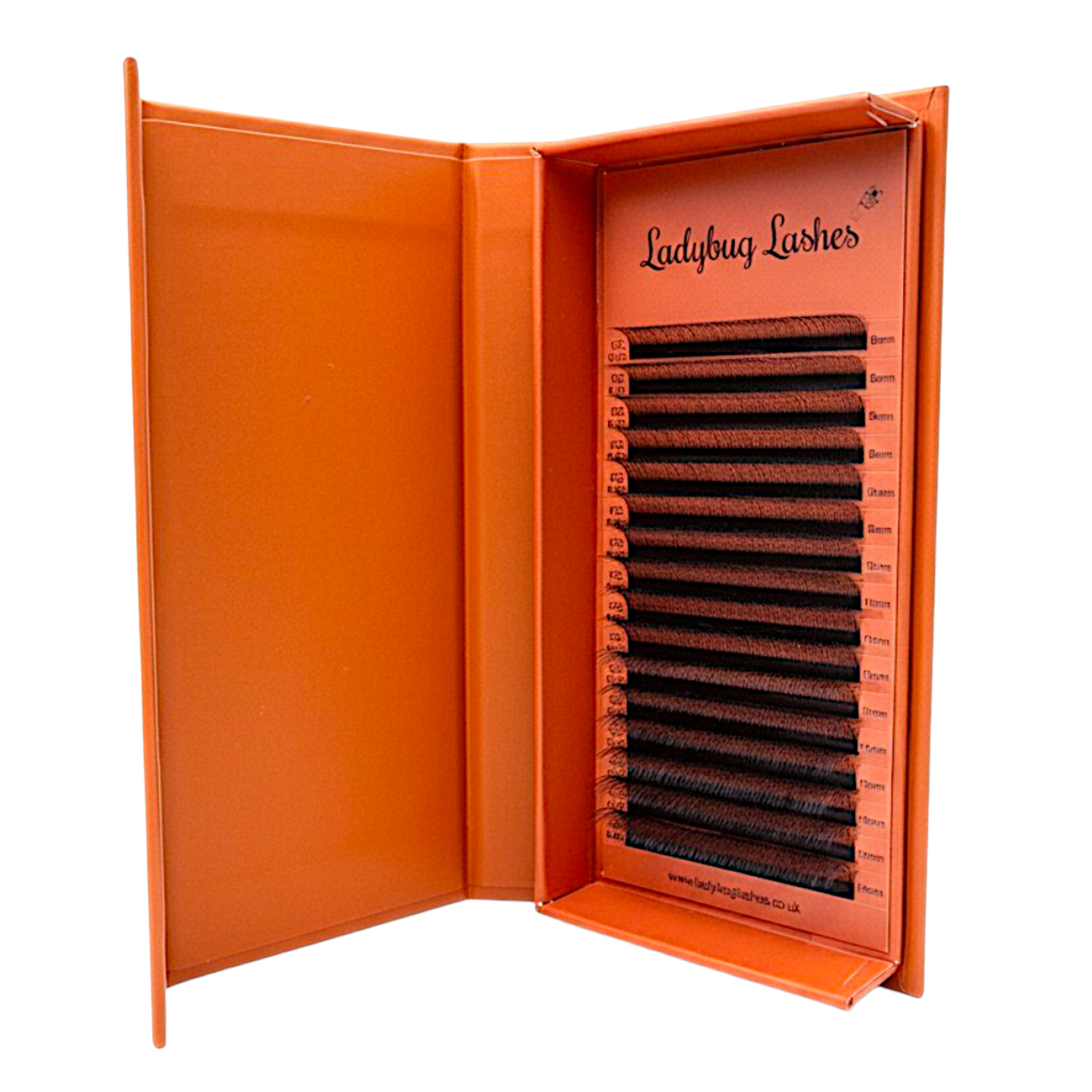 Brown U Lash 16 Row Tray 2D (Double Classics), 3D, 4D & 5D