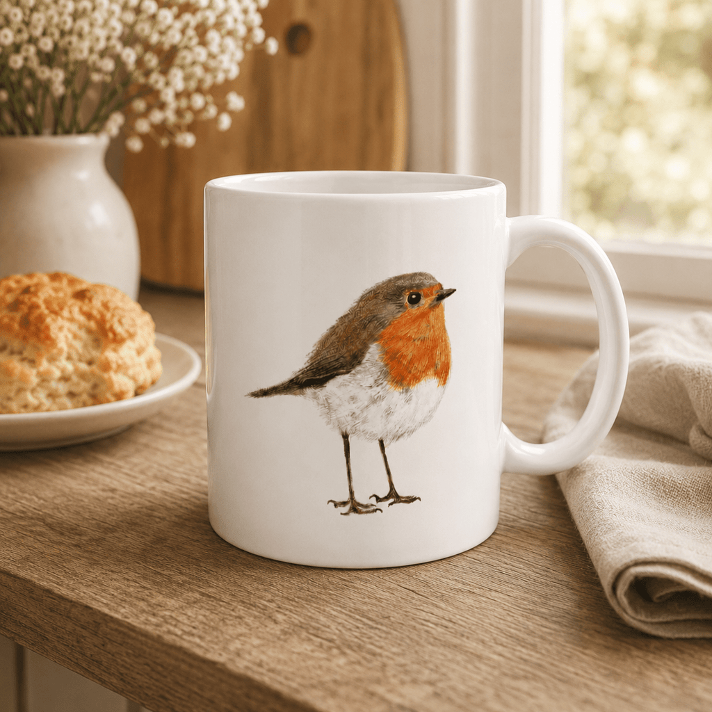 Robin Mug – British Wildlife Art