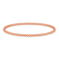 Rose Gold Plated Small Beaded Stretch Bracelet